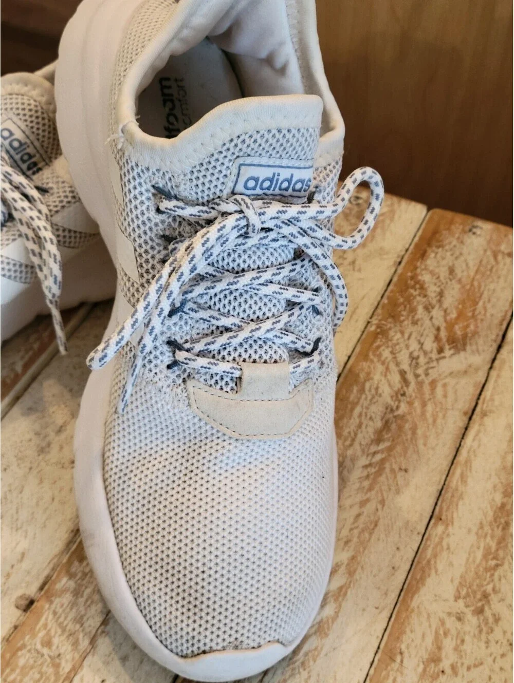 Adidas Lite Racer RBN Cloud White 8.5 Walking Comfort Support